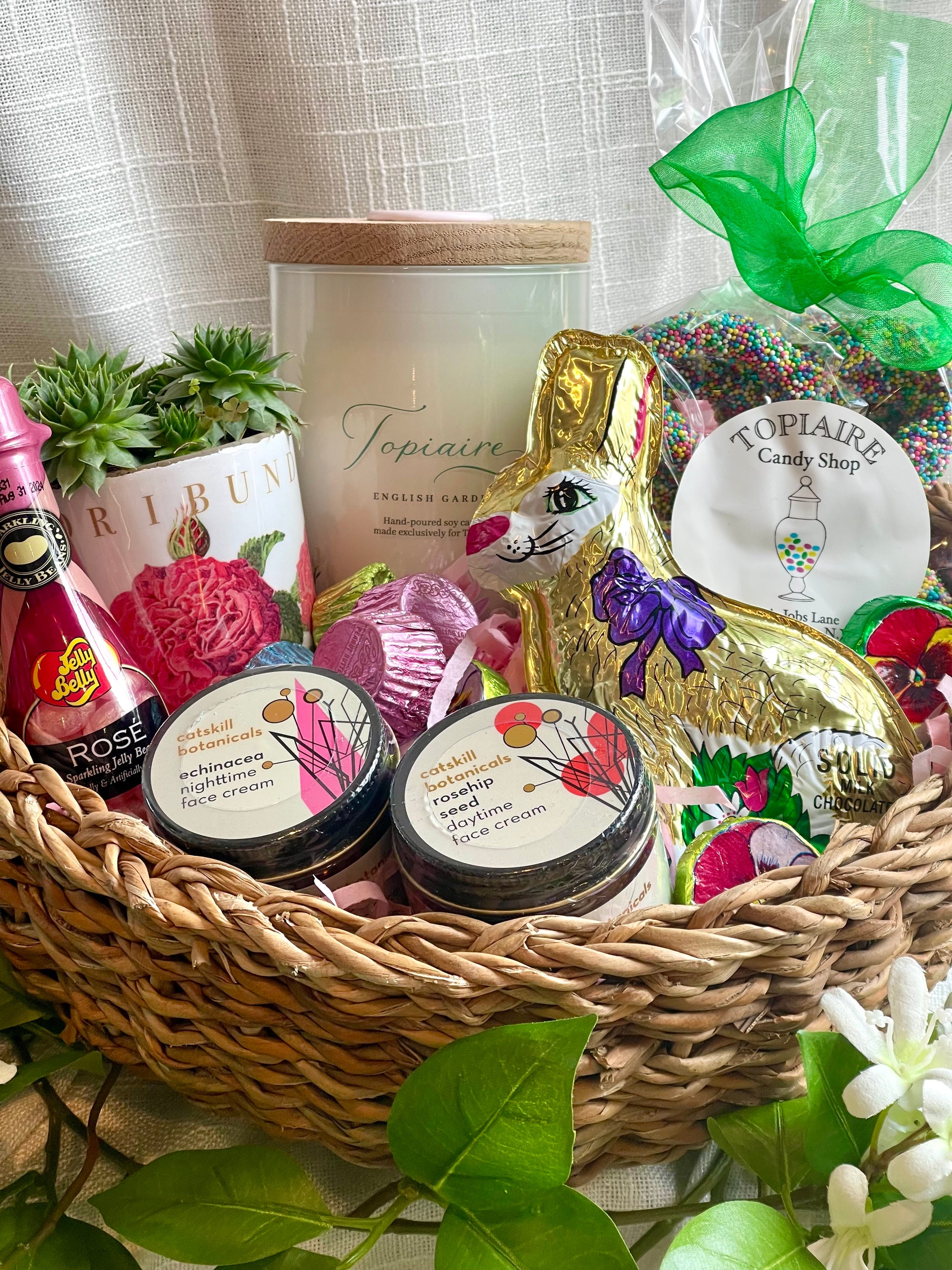 flower seed gift baskets Grown Up Easter Basket – Topiaire Flower Shop Southampton